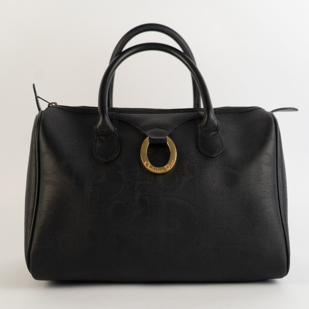 Dior Speedy Boston 25" Patent Canvas Bag